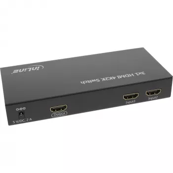 Comutador HDMI InLine 3 IN para 1 OUT sinal 4K2K 3D HD Audio