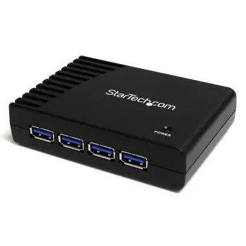Hub USB 3.0 SuperSpeed StarTech.com 4 portas preto, USB 3.2 Gen 1 (3.1 Gen 1) Type-A, 5000 Mbit/s, preto, Power, 5 V, 2 A