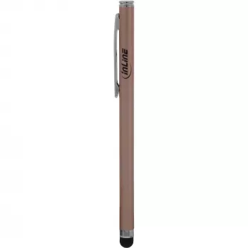 Caneta stylus InLine 55467G para ecrãs táteis smartphone tablet rosa