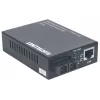 Conversor de suporte Gigabit Ethernet monomodo Intellinet, 10/100/1000Base-T para 1000Base-Lx (SC) monomodo, 20 km