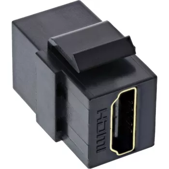 Módulo Keystone HDMI InLine Snap-In, 4K/60Hz, HDMI AF/AF preto