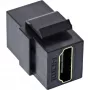 Módulo Keystone HDMI InLine Snap-In, 4K/60Hz, HDMI AF/AF preto