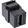 Módulo Keystone HDMI InLine Snap-In, 4K/60Hz, HDMI AF/AF preto
