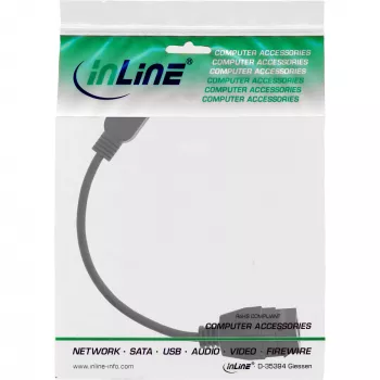 Cabo adaptador USB 3.2 Gen1 InLine 76206C 0,2 m USB A macho para fêmea Keystone