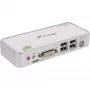 Comutador KVM compacto de secretária InLine USB DVI 2 portas + áudio com cabos 1,2m