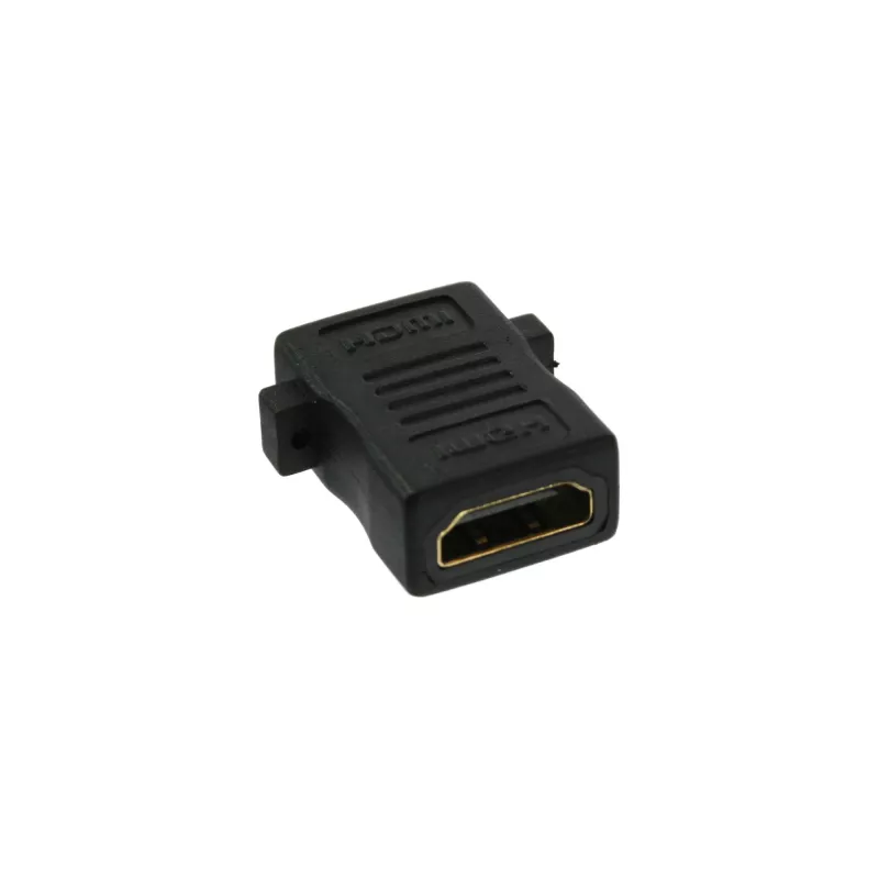 Adaptador HDMI de instalação InLine HDMI A fêmea / fêmea dourado, 4K2K