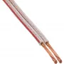 Cabo de coluna InLine 2x 2,5mm² CCA transparente 50m