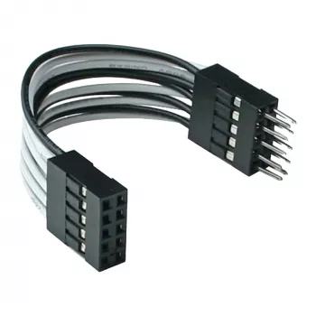 Extensão USB interna InLine 2x 5 pinos macho / fêmea direta, 0.05m
