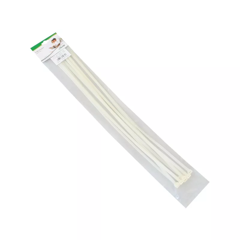 InLine 59964Z abraçadeiras para cabos, 650 x 9 mm, nylon PA 6.6, resistência à tração 79,4 kg, de -20 a +85 °C, natural, 10 unid.
