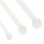 Abraçadeiras InLine 450 mm × 4,8 mm, resistência à tração 215,7 N, brancas, 100 unid.