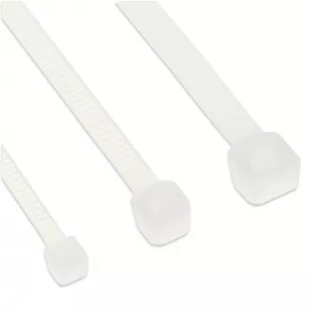 Abraçadeiras InLine 400 mm × 4,8 mm, resistência à tração 215,7 N, bege, 100 unid.