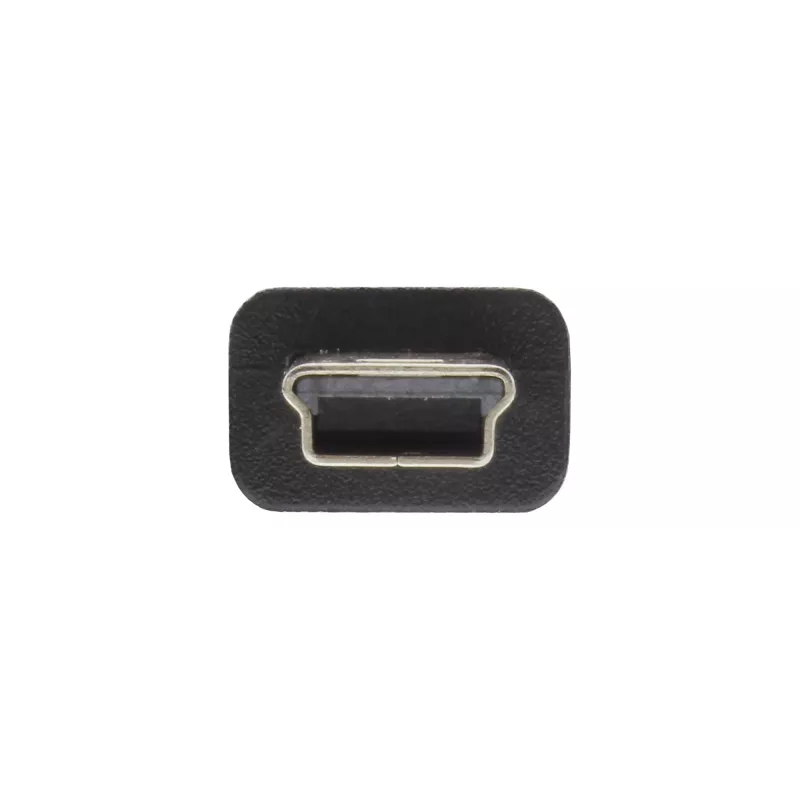 Cabo Mini USB 2.0 InLine macho tipo A / macho Mini B, 5 pinos, preto, 0,3 m
