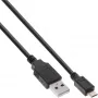 Cabo de carregamento rápido Micro-USB 2.0 InLine USB Type-A macho / Micro-B macho, 1,8 m