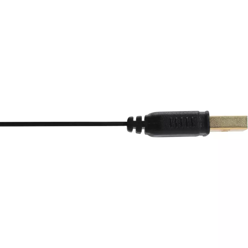 Cabo plano USB 2.0 InLine Type-A macho/fêmea dourado preto 1,5 m