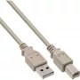 Cabo USB 2.0 Type-A macho / Type-B macho cinzento 3 m InLine 34535L