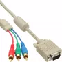 Cabo VGA RGB InLine ficha VGA / 3x ficha RCA 2 m