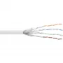 Cabo de rede InLine S/FTP PiMF Cat.6 AWG27 PVC CU 100 m, branco