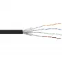 Cabo de rede InLine S/FTP PiMF Cat.6 preto AWG27 PVC CU 100 m