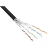 Cabo de rede InLine S/FTP PiMF Cat.6 preto AWG27 PVC CU 100 m