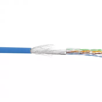 Cabo de rede InLine SF/UTP Cat.5e AWG26 CCA PVC azul 100 m