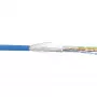 Cabo de rede InLine SF/UTP Cat.5e AWG26 CCA PVC azul 100 m