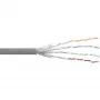 Cabo de rede InLine S/FTP PiMF Cat.6 cinzento AWG27 PVC CU 100 m
