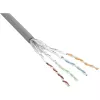 Cabo de rede InLine S/FTP PiMF Cat.6 cinzento AWG27 PVC CU 100 m