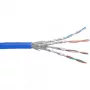 Cabo de rede Ethernet InLine Cat6 S/FTP PiMF AWG27 PVC, 100 m, azul