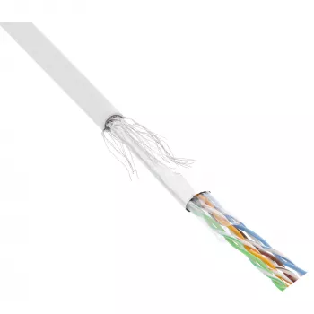 Cabo de rede InLine SF/UTP Cat.5e AWG26 CCA PVC branco 100 m