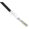 Cabo de rede InLine SF/UTP Cat.5e AWG26 CCA PVC preto 100 m