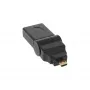 Adaptador HDMI Type-A fêmea / Type-D macho articulado dourado InLine 17690L