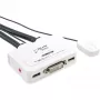 Comutador KVM InLine 2 portas DVI-D USB com áudio