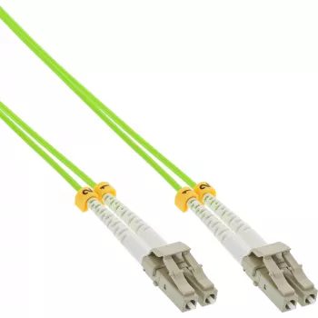 Cabo de fibra ótica duplex InLine LC/LC 50/125µm OM5 2 m
