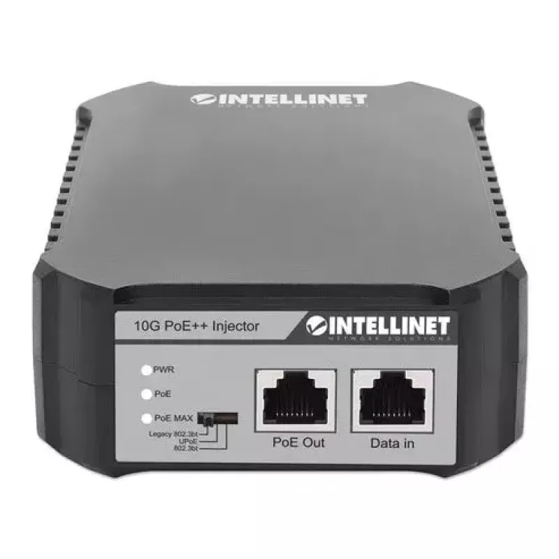 Intellinet Injetor 10G PoE++, uma porta de 95 W, IEEE 802.3bt (4PPoE), caixa de plástico (561945)