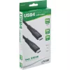 Cabo USB4 InLine, USB-C macho/macho, PD 240 W, 8K60Hz, TPE preto 0,5 m