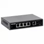 Intellinet Switch Gigabit Ethernet PoE+ de 5 portas com porta SFP, orçamento PoE de 91W