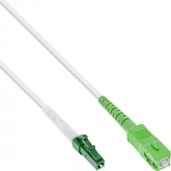 Cabo de fibra ótica simplex InLine FTTH LC/APC 8° para SC/APC 8° 9/125 µm OS2 5 m