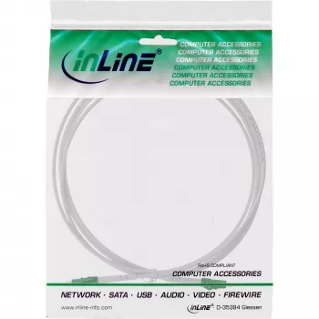 InLine Cabo de fibra ótica simplex, FTTH, LC/APC8° para LC/APC8° 9/125µm OS2 25m