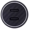 Adaptador de carregamento USB para automóvel InLine Power Delivery, 2x USB-C, preto