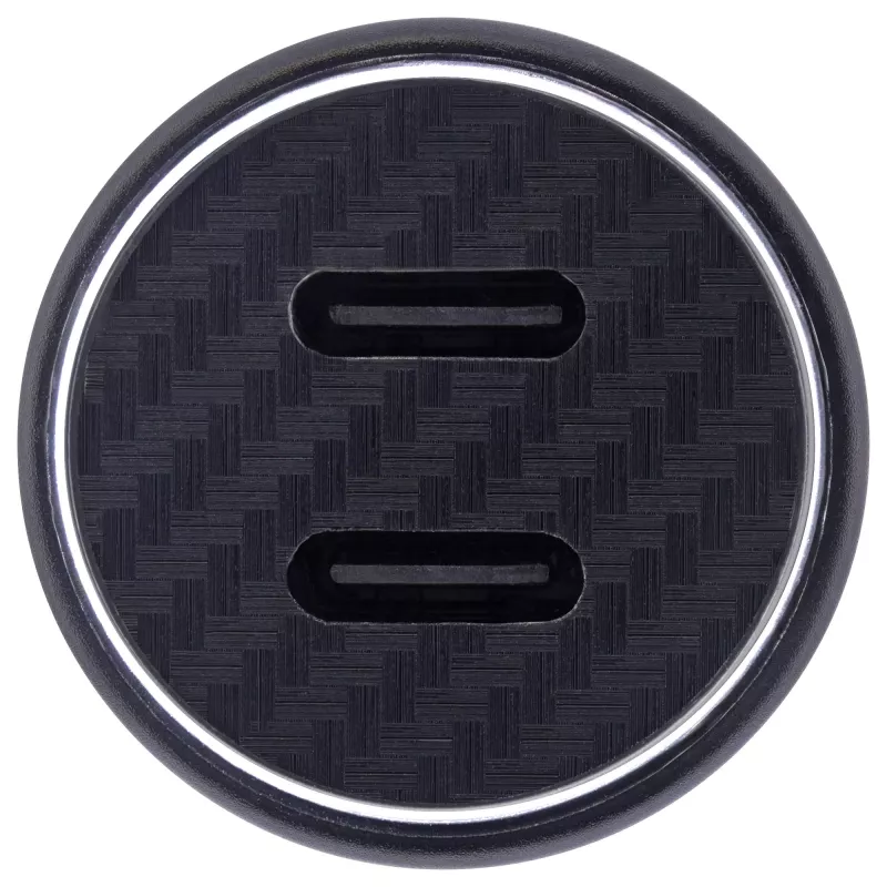 Adaptador de carregamento USB para automóvel InLine Power Delivery, 2x USB-C, preto