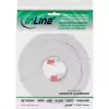 Cabo de rede flat ultrafino InLine U/UTP Cat.6 compatível com Gigabit branco 5 m