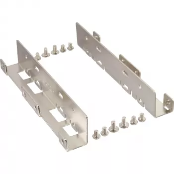 Kit de adaptação InLine de HDD/SSD de 2,5 inch para baía de 3,5 inch, apenas suporte e parafusos