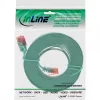 Cabo patch plano ultraslim InLine U/UTP Cat.6 Gigabit verde 3 m