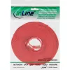 Cabo patch plano ultraslim InLine U/UTP Cat.6 Gigabit vermelho 5 m