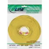 Cabo patch plano ultraslim InLine U/UTP Cat.6 Gigabit amarelo 10 m