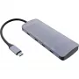 Hub USB 3.2 Gen.2 InLine, 4x USB-C + 3x USB-A, PD 100W, alumínio, cinzento