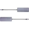 Hub USB 3.2 Gen.2 InLine, 4x USB-C + 3x USB-A, PD 100W, alumínio, cinzento