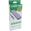 Hub USB 3.2 Gen.2 InLine, 4x USB-C + 3x USB-A, PD 100W, alumínio, cinzento
