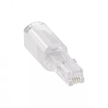 Twist-Stop InLine para auscultador telefónico ficha / conector fêmea 4P4C, InLine, 18890L