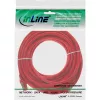 Cabo patch InLine S/FTP PiMF Cat.6 250MHz PVC cobre vermelho 25m